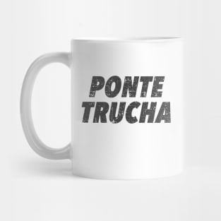 Ponte trucha - gray grunge design - look sharp Mug